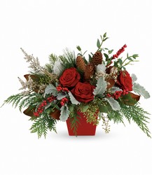 Winter Blooms Centerpiece from McIntire Florist in Fulton, Missouri